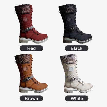 🎁 Hett salg — 50 % RABATT! 🔥 Vanntette knelange snøstøvler for damer 👢