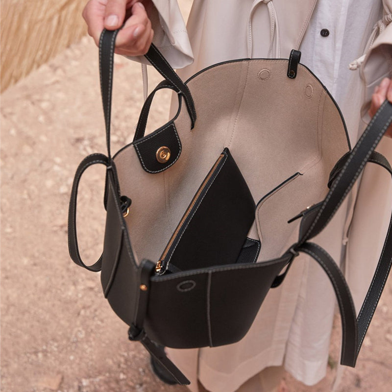 [Gave til henne] Kvinner Retro stor kapasitet Chic tote håndveske