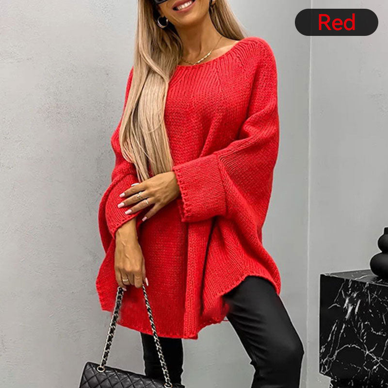 ⚡49 % rabatt⚡Elegant strikket cape-genser for kvinner