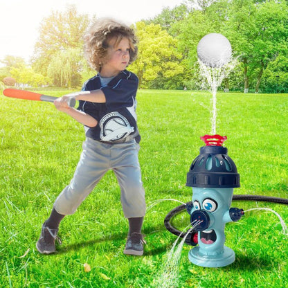 Utendørs sprinklerleketøy med baseballspill for barn