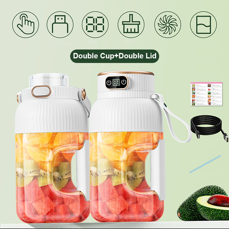 Multifunksjonell Bærbar Juicepresskopp med Digitalt Display