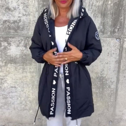 🔥Smugtitt på vårens nyheter --49%OFF🔥Trendy hettejakke med snøring i livet for kvinner