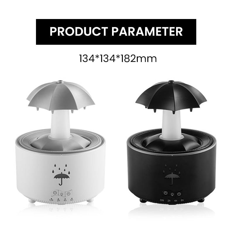 7 Farge roterende regndråpe aromaterapi luftfukter