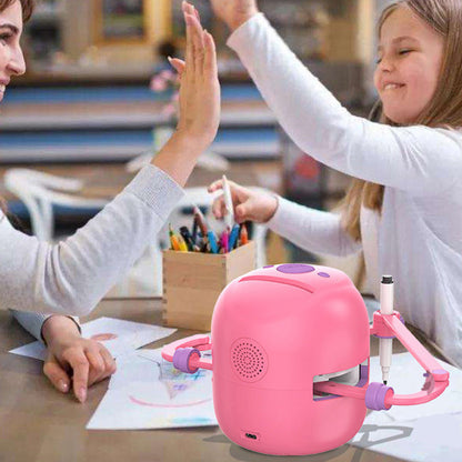 Interaktiv tegnerobot for barn med 100 kort