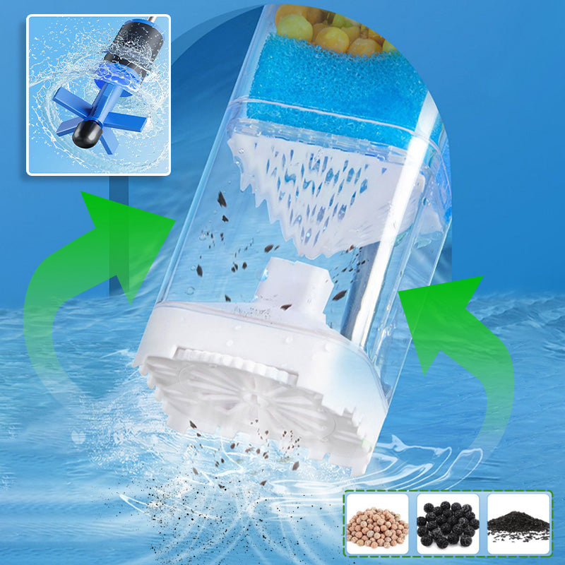 Alt-i-ett innebygd fisketankfilter