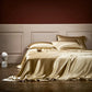 25 Momme Luxury Pure Mulberry Silk sengetøy sett med 4（1x dynetrekk + 1x laken + 2x putevar）