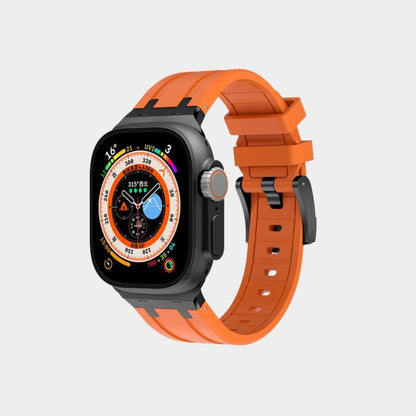 New AP Metal Head Silicone Band For Apple Watch