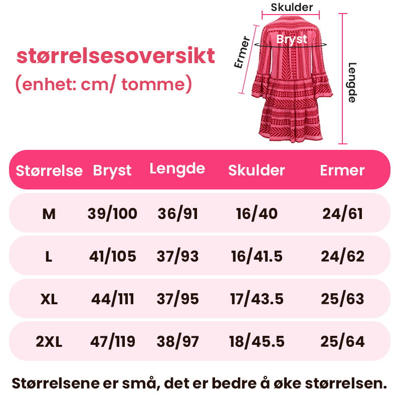 Utforske kjoler med geometriske mønstre