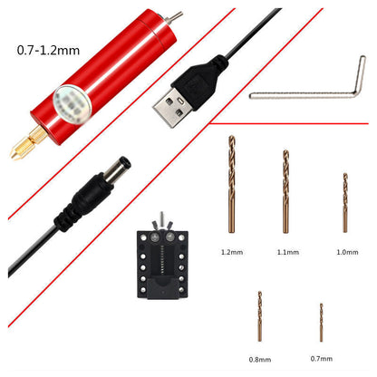 Gjør-det-selv liten elektrisk drill USB-multifunksjonsmaskin