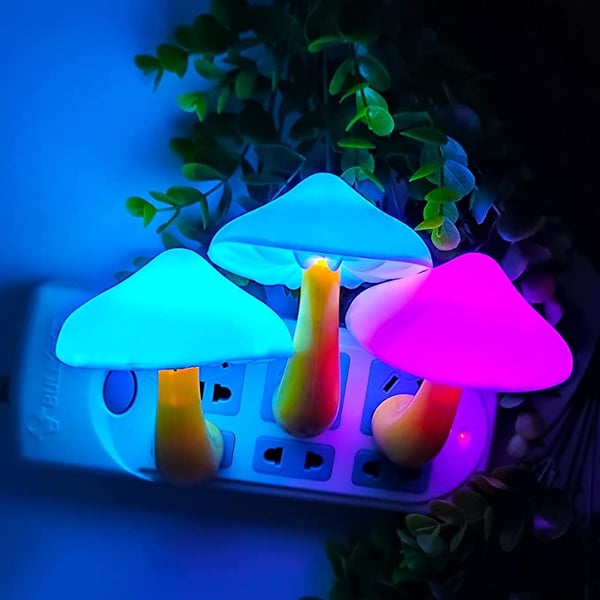 Magic Mushroom nattlampe med sensor