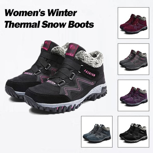 🔥Hot Sale 49% OFF🔥 Kvinner / menns vinter termiske villi skinn plattform mote høye topp støvler