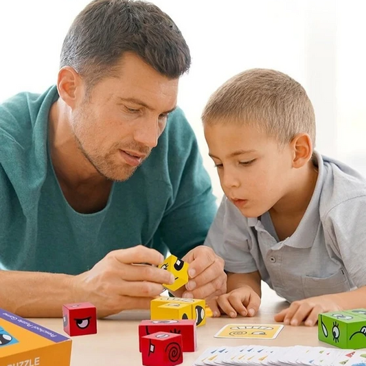Tenketrening for barn Ansiktsforandrende Rubiks kube