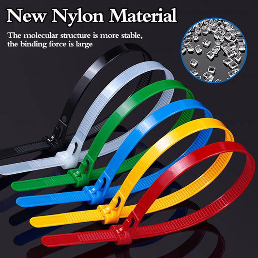 Selvlåsende Premium-Kabelbindere i Nylon med Spenne