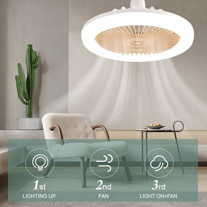 Pousbo® 2-i-1 LED-lampe med aromaterapi og ventilator