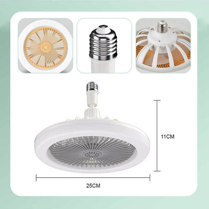 Pousbo® 2-i-1 LED-lampe med aromaterapi og ventilator