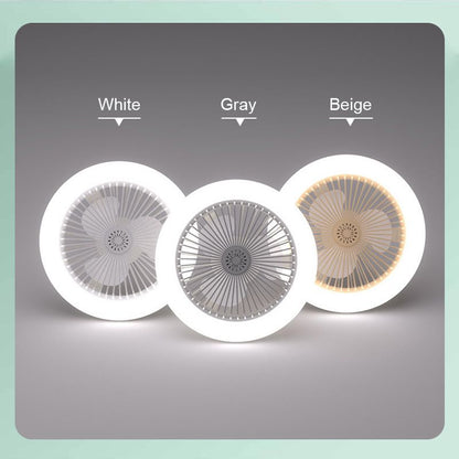 Pousbo® 2-i-1 LED-lampe med aromaterapi og ventilator