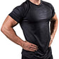 2023 ny- Hurtigtørkende, høyelastisk trenings-T-skjorte med høy elastisitet for menn, sportsklær