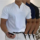 2023 Herre Gentlemans Business Kortermet Fitness T-skjorte med Korte Ermer
