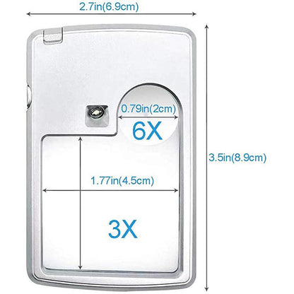 LED-kortlupe for Lesing