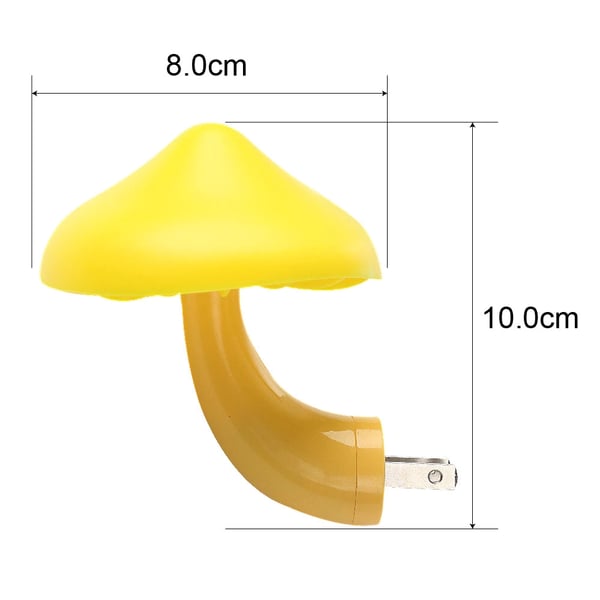 Magic Mushroom nattlampe med sensor