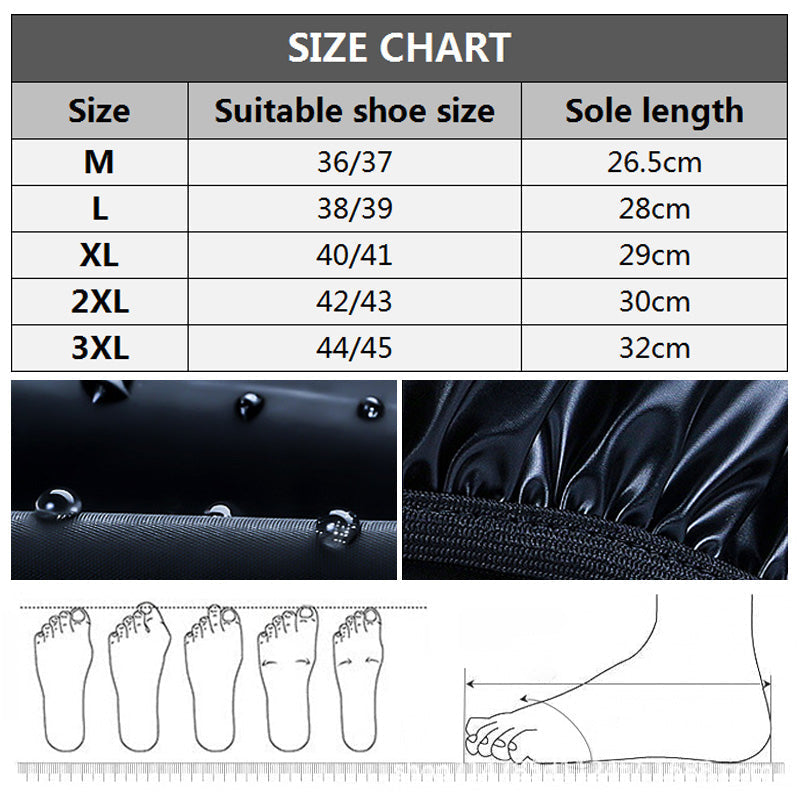 [Pratical Gift] Langt, vanntett regnskoovertrekk med refleks til alle typer støvler