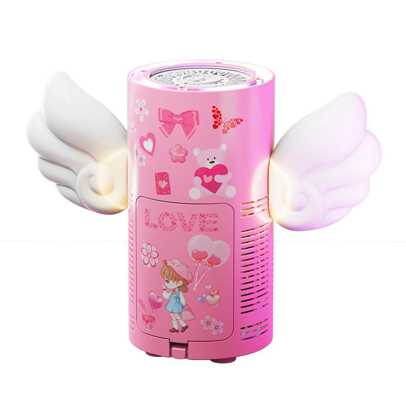 Morsomme gaver - Fantasy Angel Butterfly Shape Lighted Multi-Hole Automatic Bubble Machine Toy (automatisk boblemaskin med flere hull)