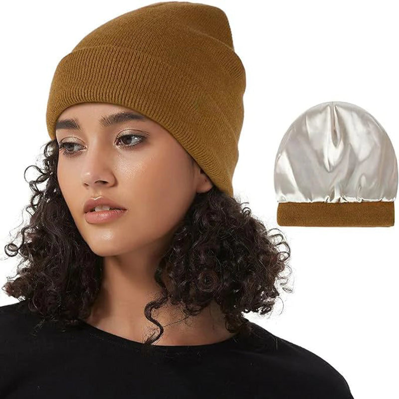 [Beste gave] Vinter Unisex myke slouchy strikkehatter