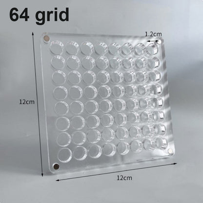 Transparent magnetisk oppbevaringsboks i akryl